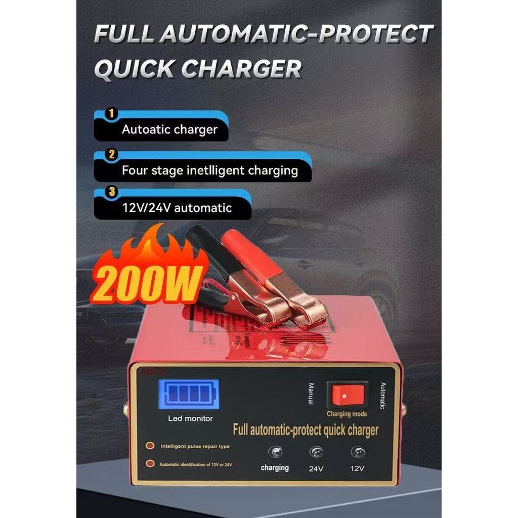 PERAWATAN Charger Aki Motor Mobil 12V 24V 1200A 1500A Charger Aki Otomatis Smart Intelligent Auto Re