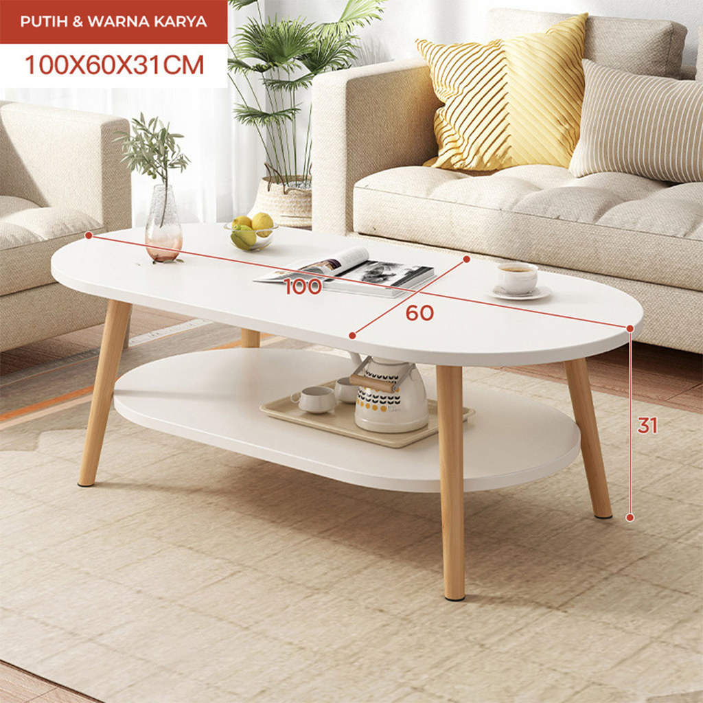 Homedoki Meja tamu / Coffee table / Meja Kopi / Meja Coffee Minimalis / Meja Tamu Minimalis Modern /