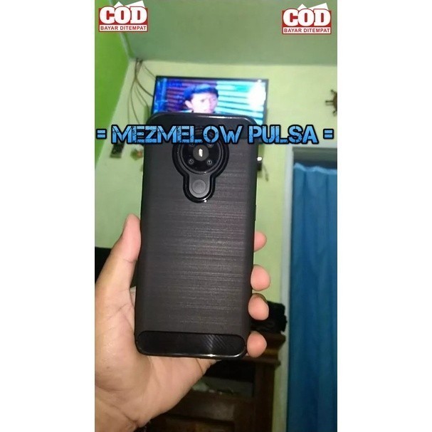 TPU Fiber Carbon Silicone Case Casing Caseng NOKIA 5.3