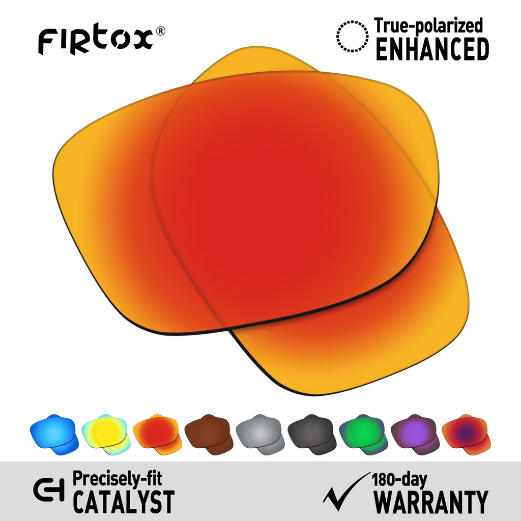 Firtox True UV400 Polarized Lenses Replacement for Oakley Catalyst OO9272 Sunglasses (Lens Only) - M