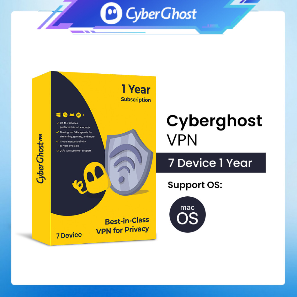 For Mac OS Software CyberGhost VPN Original 7 Device Original