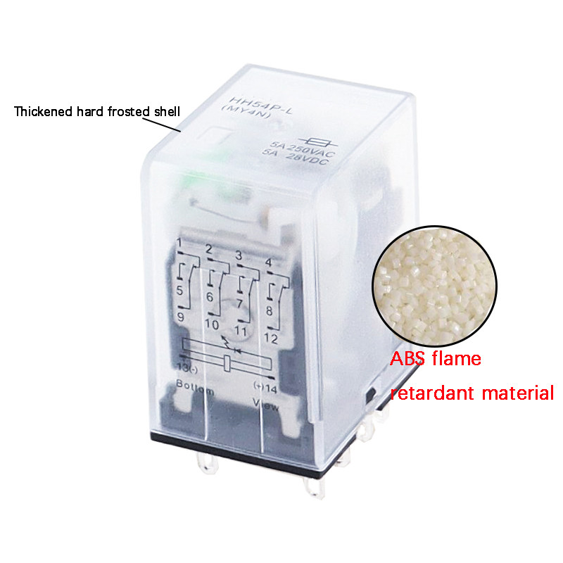 1PCS LED MY4 General Purpose Relay 4pdt,14p relais AC/DC 12V 24V 36V 48V 110V 220V 380V MY4NJ relay 