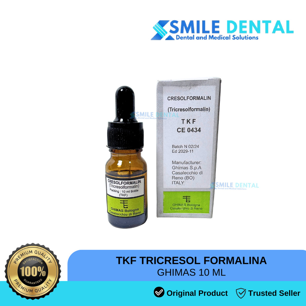 Dental TKF Ghimas Tricresolformalin 10ml Medikamen Saluran Akar