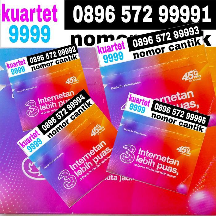 kartu perdana nomor cantik tri TRI 0000 5555 7777 9999 murah rapi