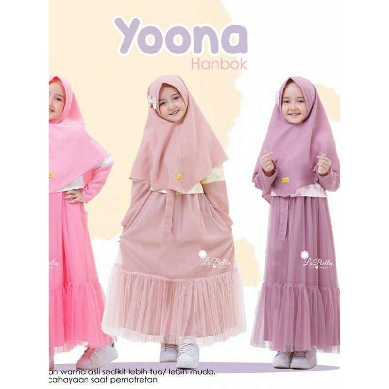 {siaplebaran} GAMIS ANAK YOONA HANBOK BY LABELLA pengiriman instan sameday dan cod