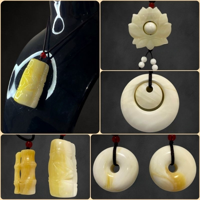 LIONTIN KULIT KERANG ASLI 100% PUTIH SERAT EMAS / PUTIH MUTIARA BAHAN SUPER BERKUALITAS NATURAL ALAM