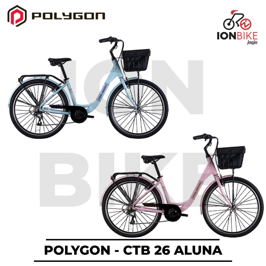 Sepeda City Bike 26 Inch Polygon ALUNA Frame Alloy Ringan Terbaru - Rangka Allumunium CTB Citybike U