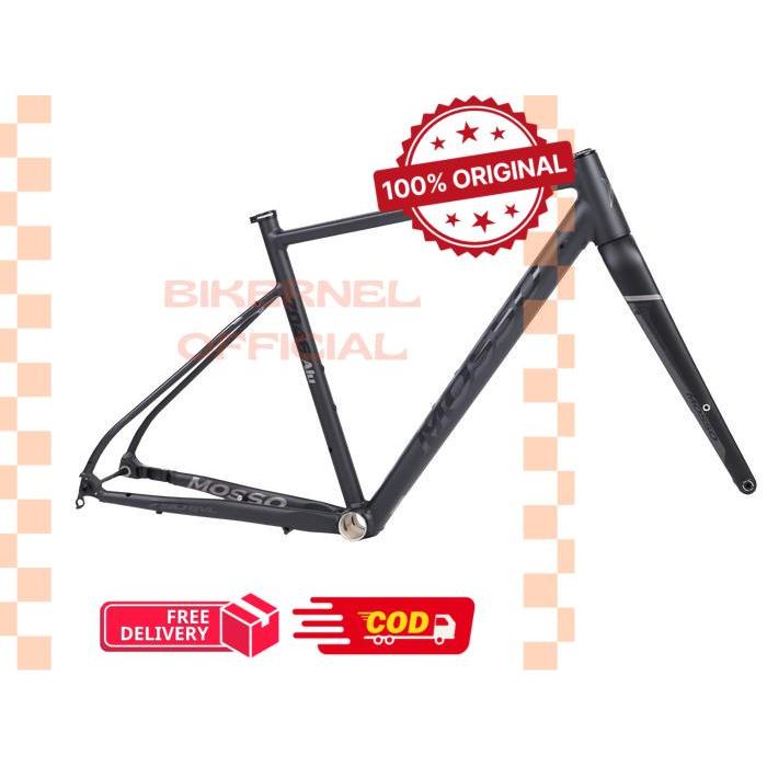 Mosso 790GVL Frame Set Sepeda Gravel [700C] Alloy - Ore Grey, 500