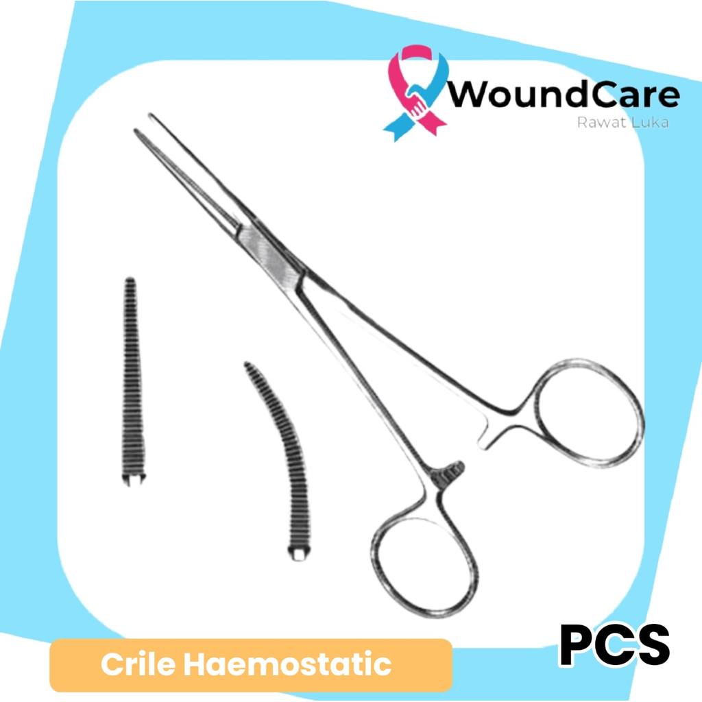 Crile Haemostatic Forcep Lurus/ Bengkok Crile Forcep 14 Cm Instrumen