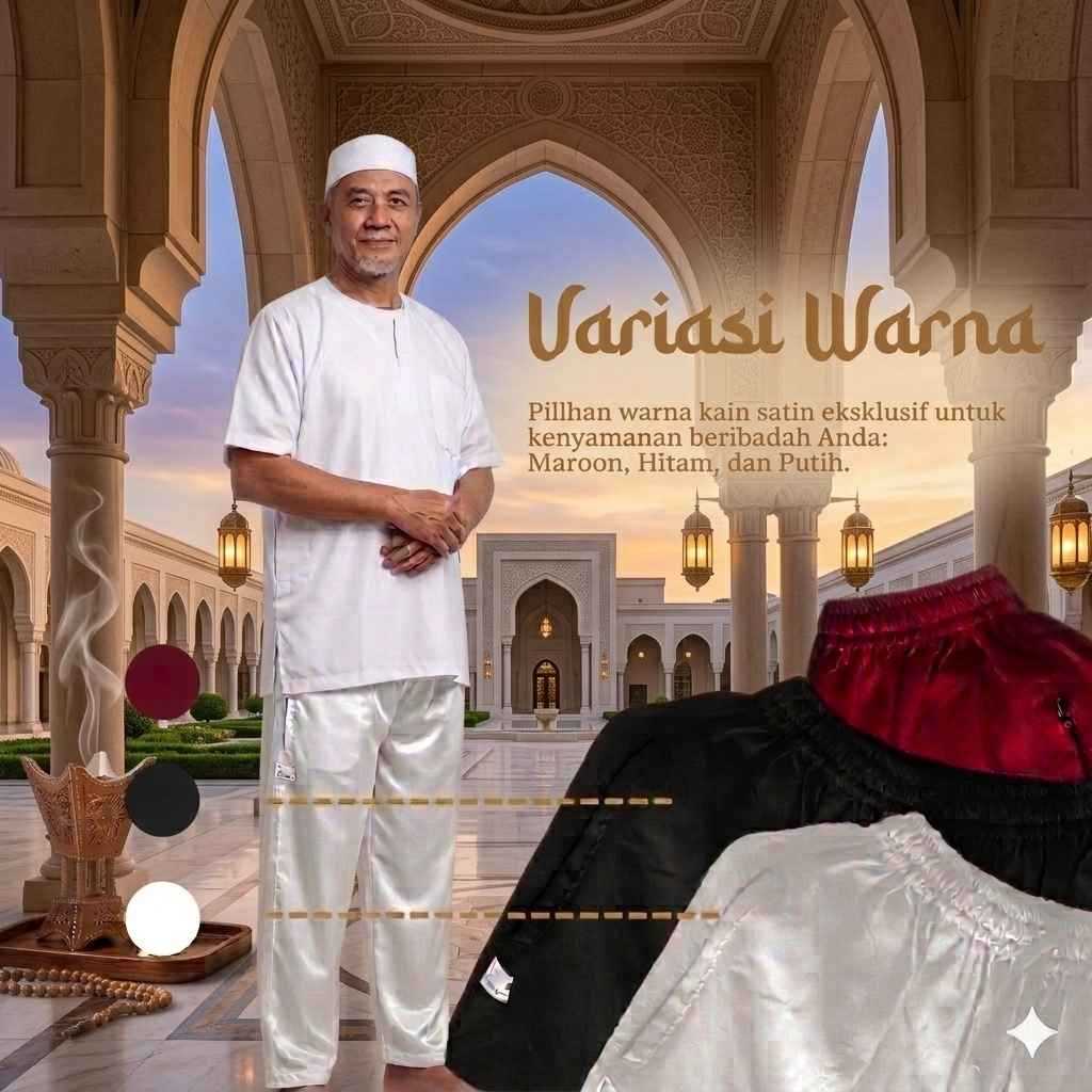 Celana Umroh Haji Pria Celana Umroh Pria Paling Nyaman Digunakan Saat Beribadah Musim Panas Anti-Beg