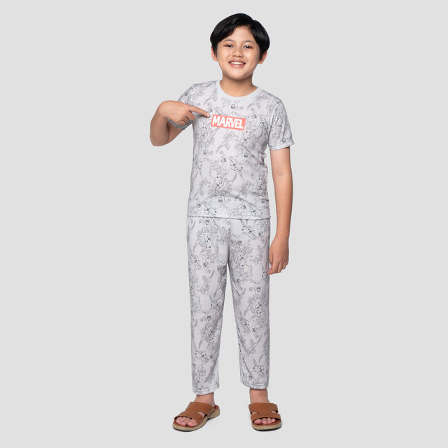 Marvel AOP Print Set Pakaian Anak Laki-laki 123796368