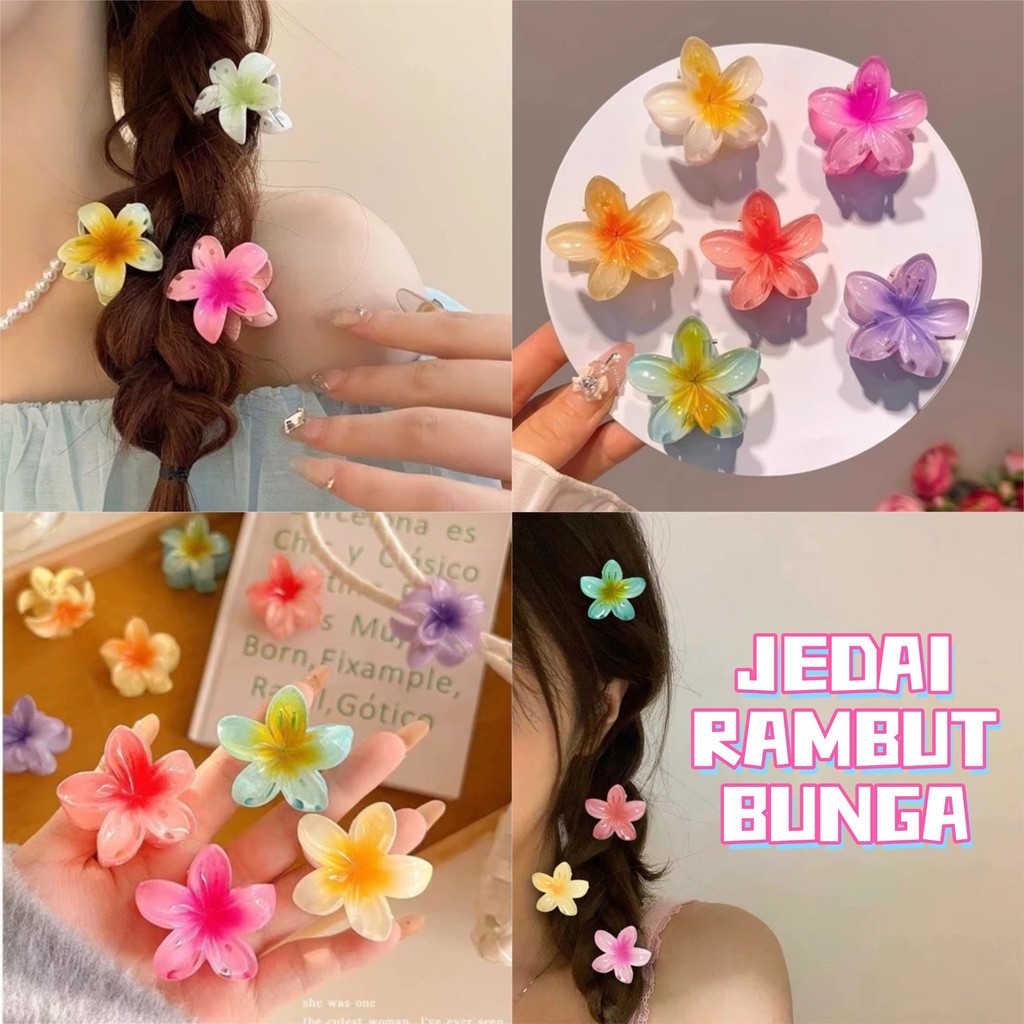 JEPIT RAMBUT MODEL KAMBOJA KECIL /JEDAI RAMBUT BUNGA /JEPIT RAMBUT KAMBOJA KOREA