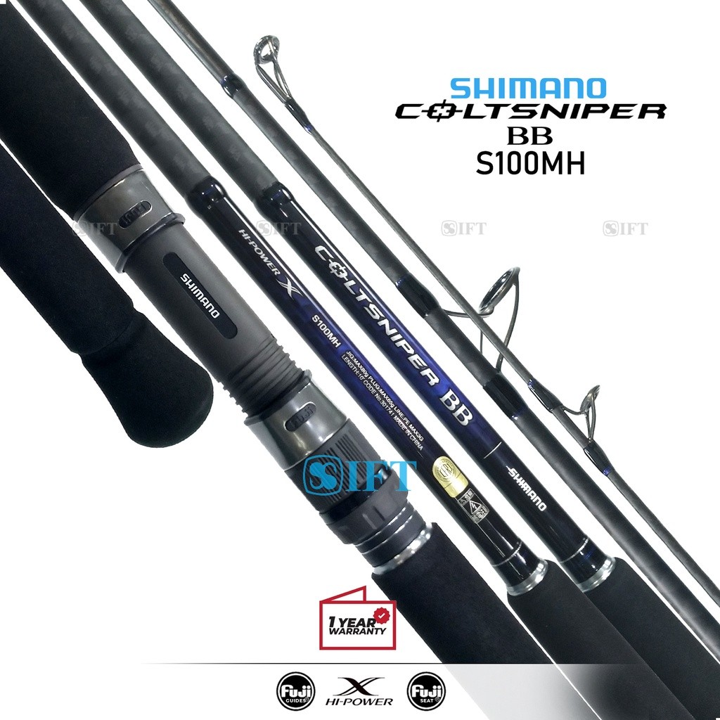 Joran SHIMANO COLTSNIPER BB | Fuji Guides SiC + Seat + Hi Power X blank | Popping Pasiran Casting [2