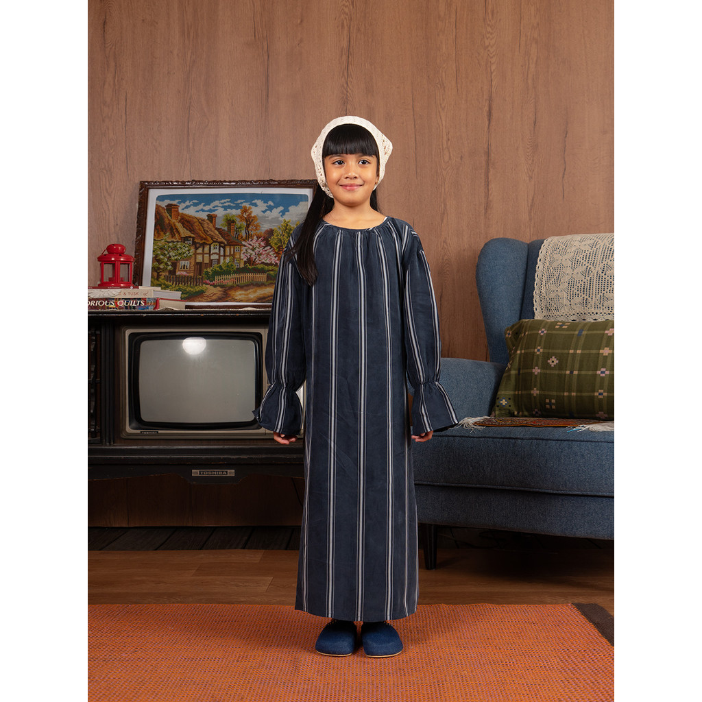 SABINE AND HEEM - LOUI Longdress - Navy - Kids - Dress Anak