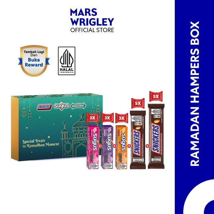 Ramadhan Hampers Box - SNICKERS 51gr x5 + SNICKERS 35gr x5 + SUGUS MIX VARIANT x9