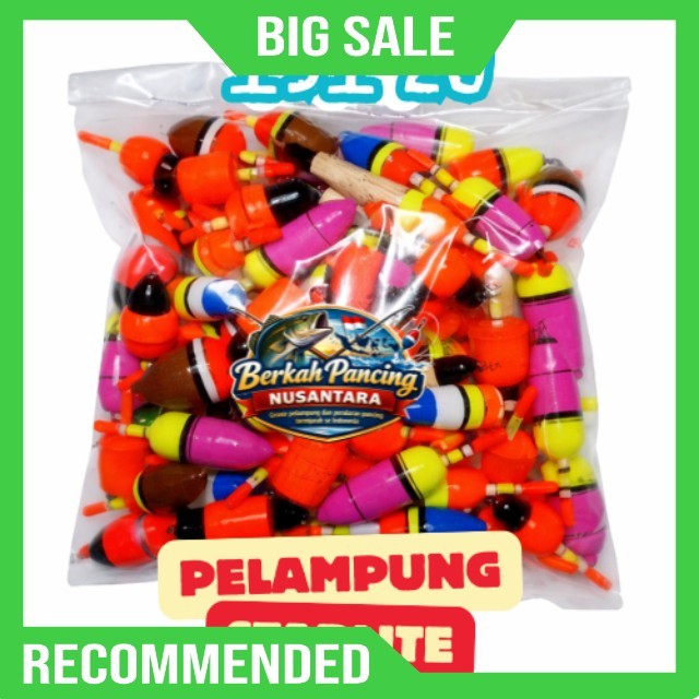 Pelampung pancing kayu bisa pakai starlite ISI 100 MIX  FLOATS Kambangan kimpul Bijian grosir