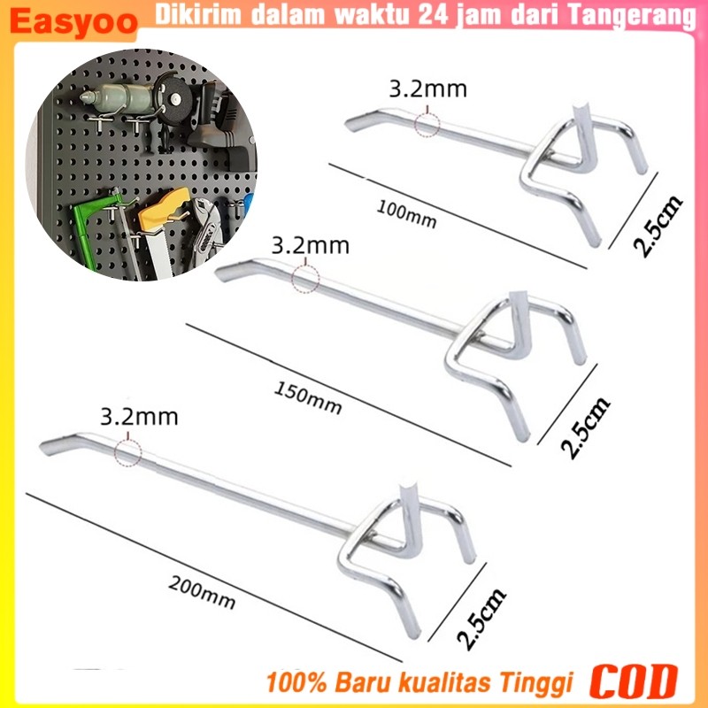 Hook Ram Gantungan Besi Untuk Display Barang Diameter/ Hook Gantungan Besi Single Ram stainless Easy