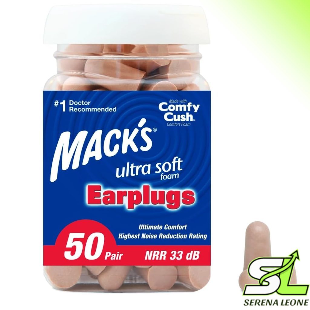 Mack's Macks Ultra Soft Foam Earplugs 50 Pair - 33dB Noise Reduction