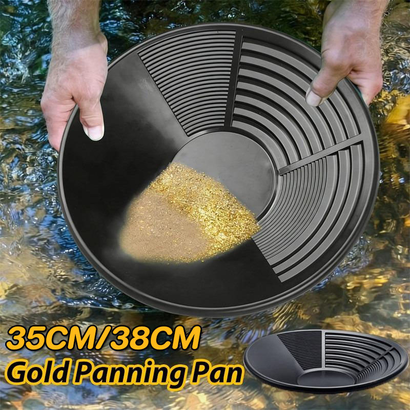 COD 38cm Gold Panning Pan Alat Dulang Emas Gold Panning Alat Dulang Saringan Emas Alat Dulang Saring