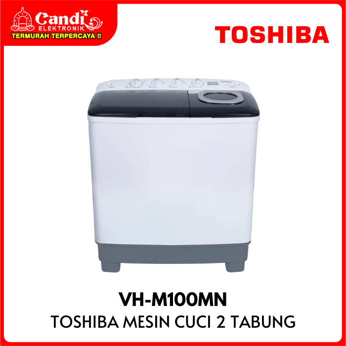 BM TOSHIBA MESIN CUCI VH-M100MN 9 KG TWIN TUB 2 TABUNG VHM100MN VH M100 MN