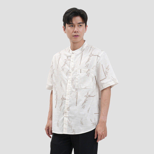 Nevada Sarimbit Coll 2026 - Slub Print Style 2 Kemeja Koko Pria 123350339