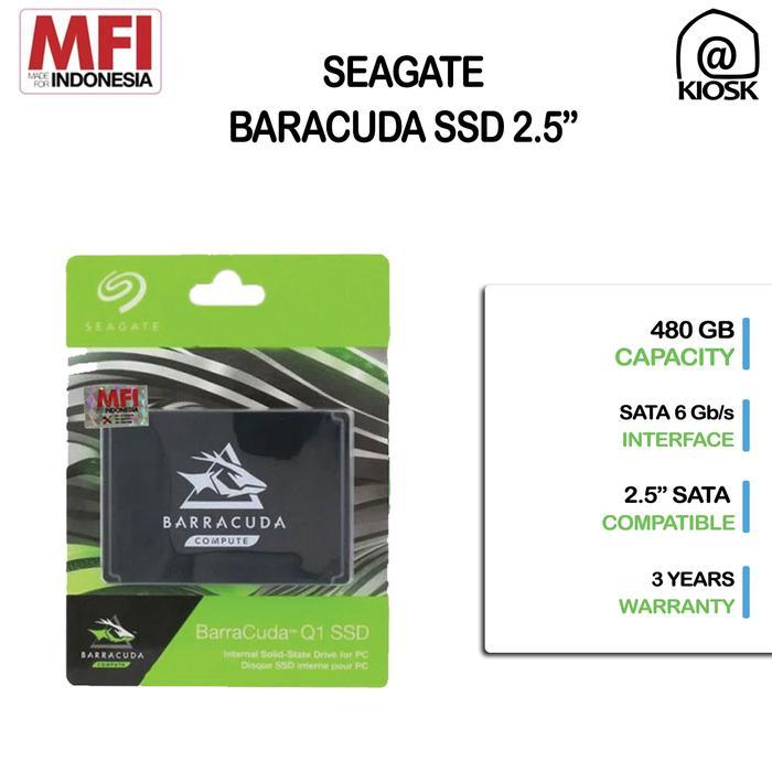Seagate SSD Barracuda 3D NAND 480GB / 2.5" SATA / 3 years warranty- DHI