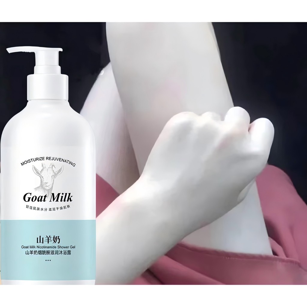 Sabun Goat Milk original Sabun Niacinamide Body Badan Sabun Mandi Cair Shower Gel adsorpsi Whitening