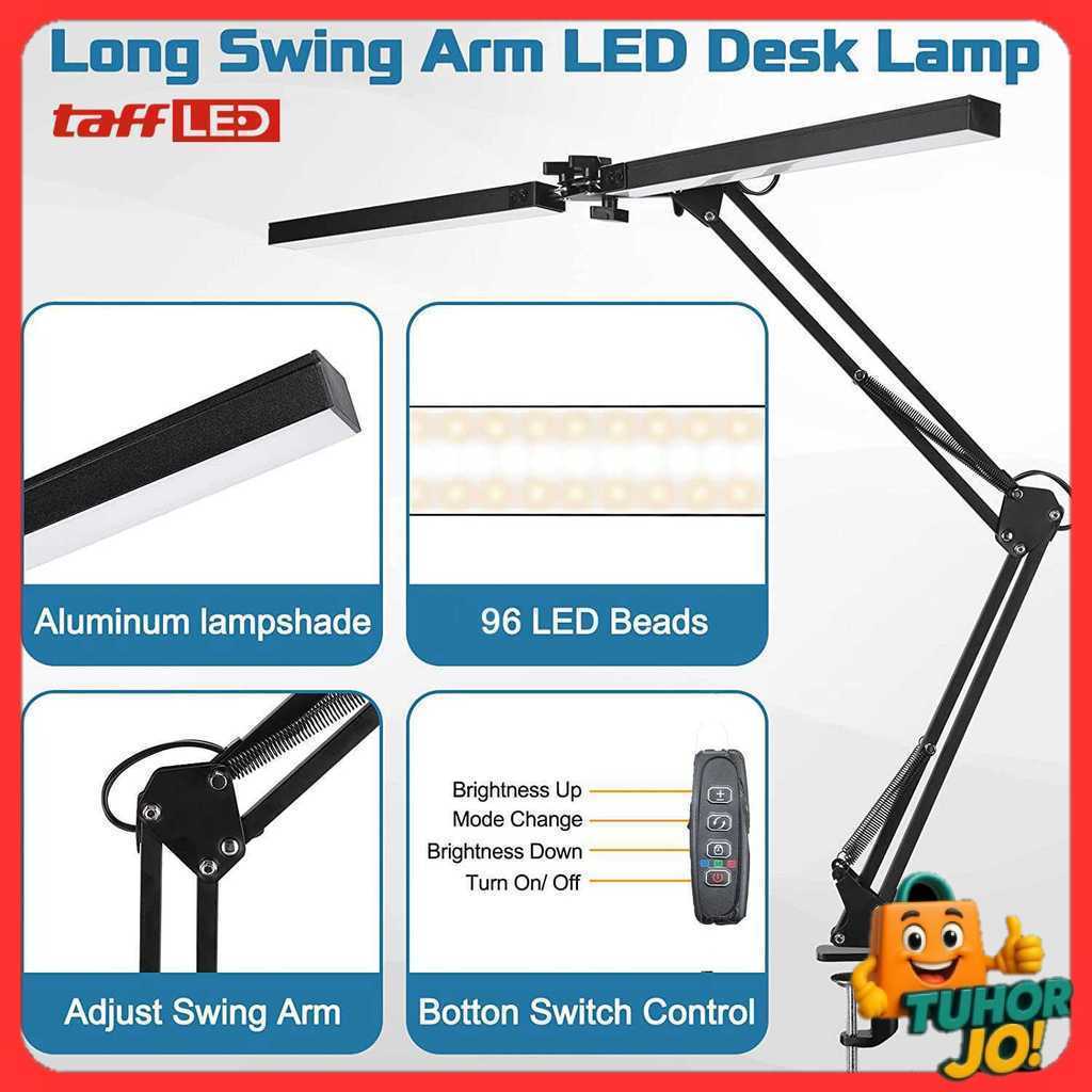 TaffLED Lampu Meja Baca LED Double Head 3 Color Mode SMD - ZN14