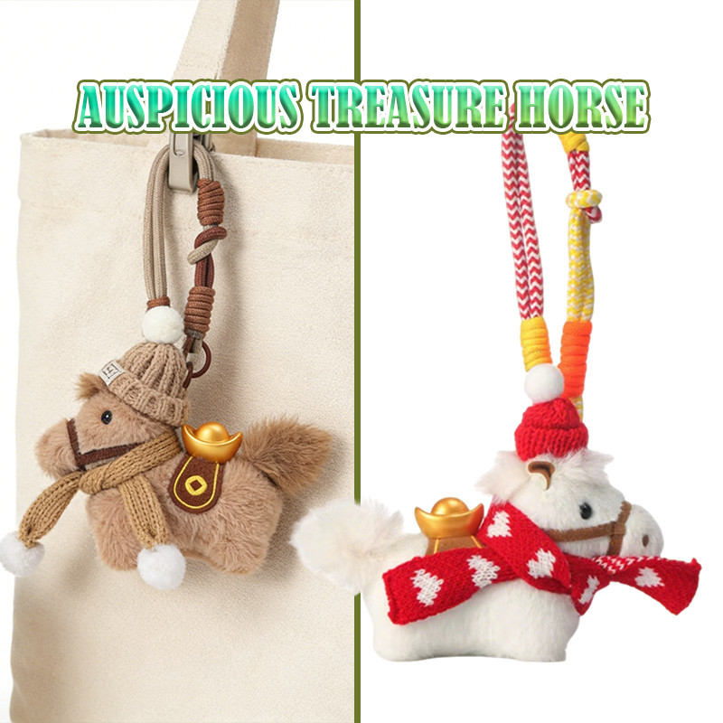 Gantungan Kunci Boneka Kuda Souvenir Imlek Hadiah Tas Kuda Kean Liontin Boneka Maskot Tahun Kuda