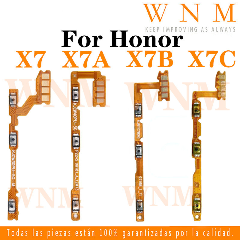 Untuk Honor X7 X7A X7B X7C Tombol Sakelar Power On/Off Tombol Samping Volume Naik Turun Kabel Fleksi