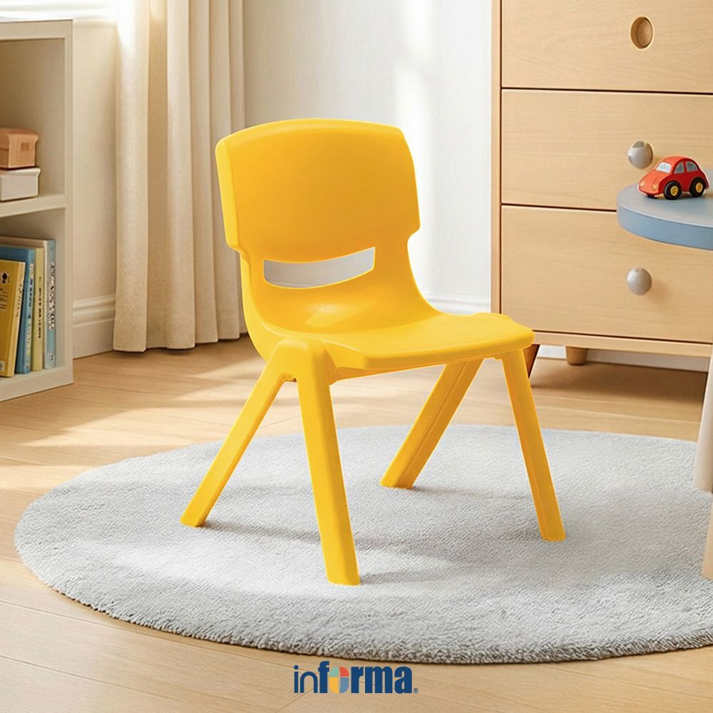 Informa Yaris Kursi Anak - Kuning Tempat Duduk Anak Kids Chair Bangku Sandaran Bangku Plastik Balita
