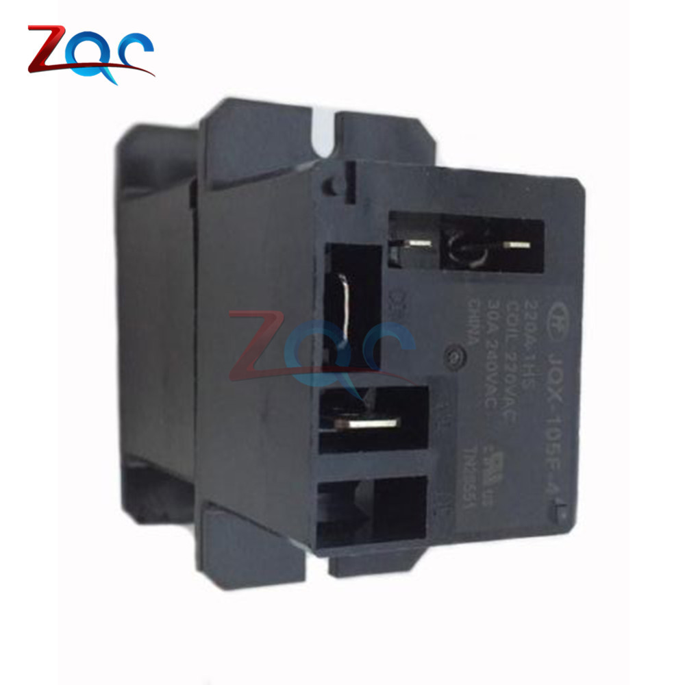 Relay AC JQX-105F-4-220V-1HS, Relay Pendingin Udara AC 220V 30A HF105F 4 Pin