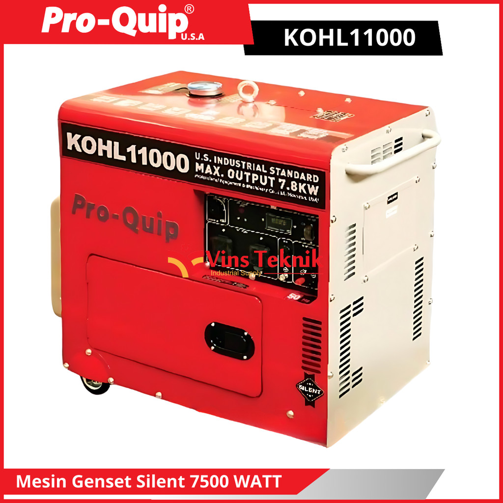 Mesin genset silent solar 7500 WATT generator set PROQUIP KOHL11000