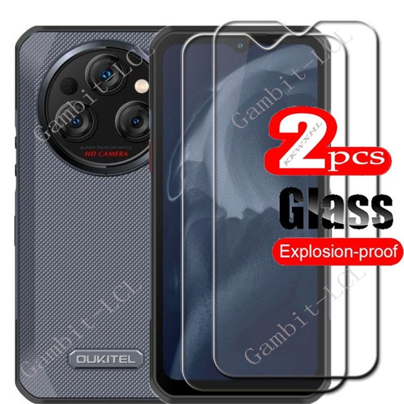 2PCS For Oukitel WP35 6.6" Tempered Glass Protective Cover ON OukitelWP35 WP 35  Screen Protector Fi