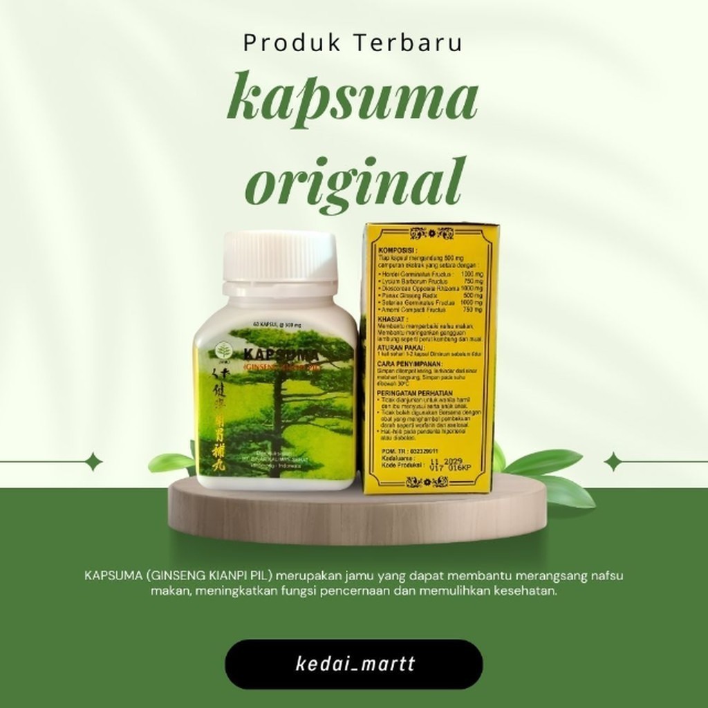 Termurah ( Kianpi 100% Original Asli ) KAPSUMA (Ginseng Kianpi Pil) DISKON GINGSNEGG