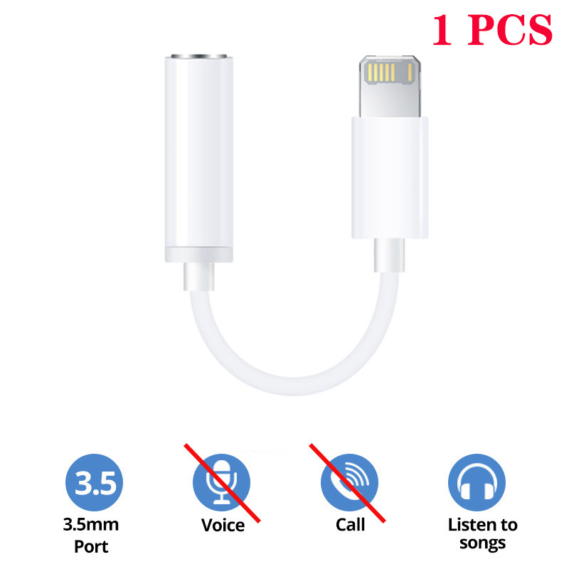 For Lighting Headphone Adapter for IPhone 11 12 13 14 Pro Max 12Mini SE 2020 XS XR X 8 7 + IOS To 3.