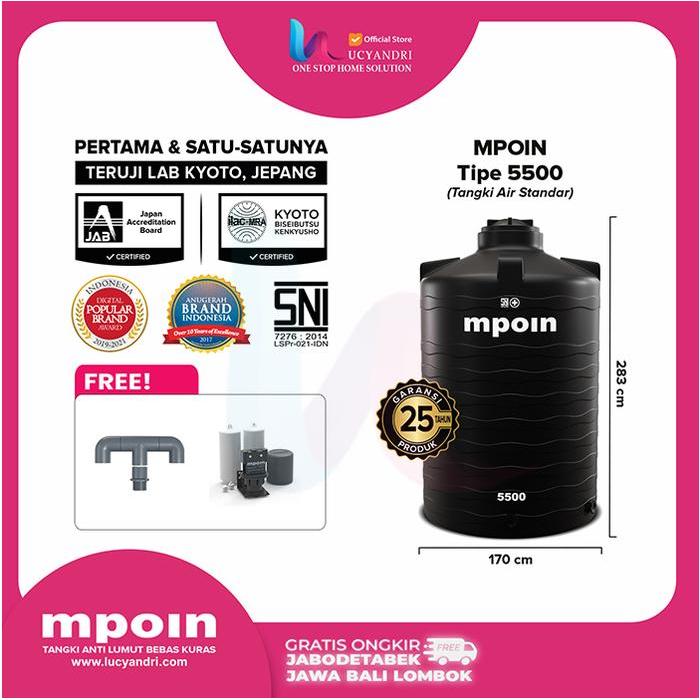 PROMO GASPOLL Tangki Air MPOIN 5500 Wave Toren Tandon Tank 5300 L Mpoin Plus