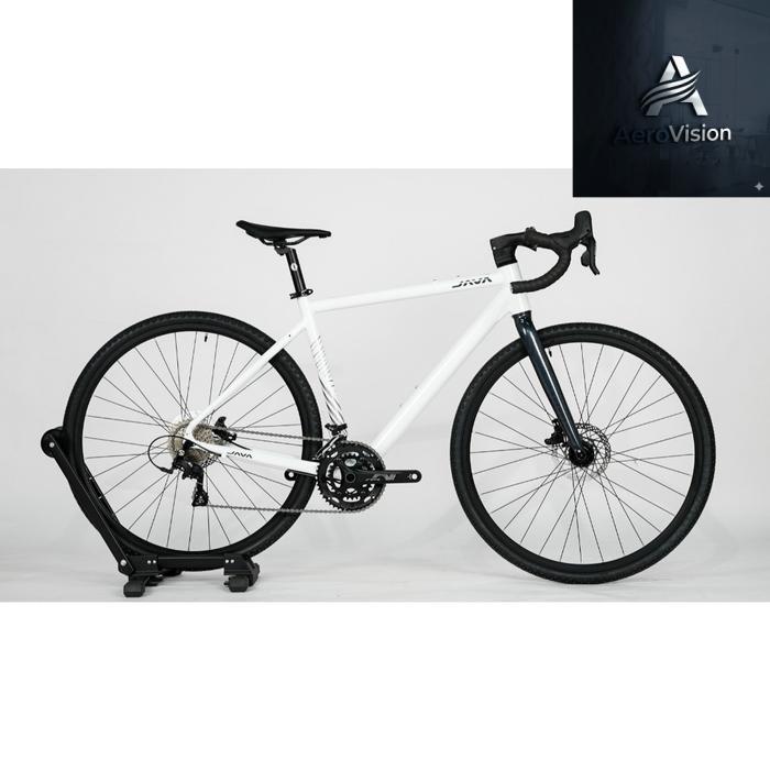 aero- JAVA GRAVEL SEQUOIA 16spd, Ltwoo R3 Sepeda Gravel - Black, 46