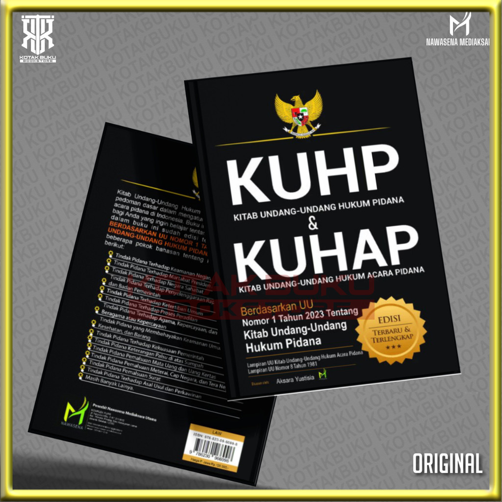 BUKU KUHP DAN KUHAP+EDISI TERBARU DAN TERLENGKAP 2025 - Nawasena Mediaksara