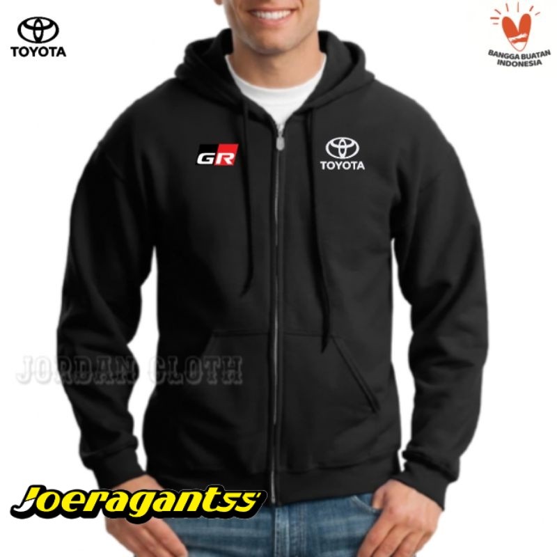 Hoodie Zipper Sweater Jaket Emblem Toyota GR Gazoo Racing
