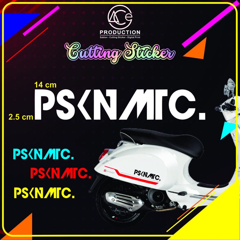 STIKER PSKNMTC/ CUTTING STICKER PSKNMTC PASUKAN MATIC STIKER