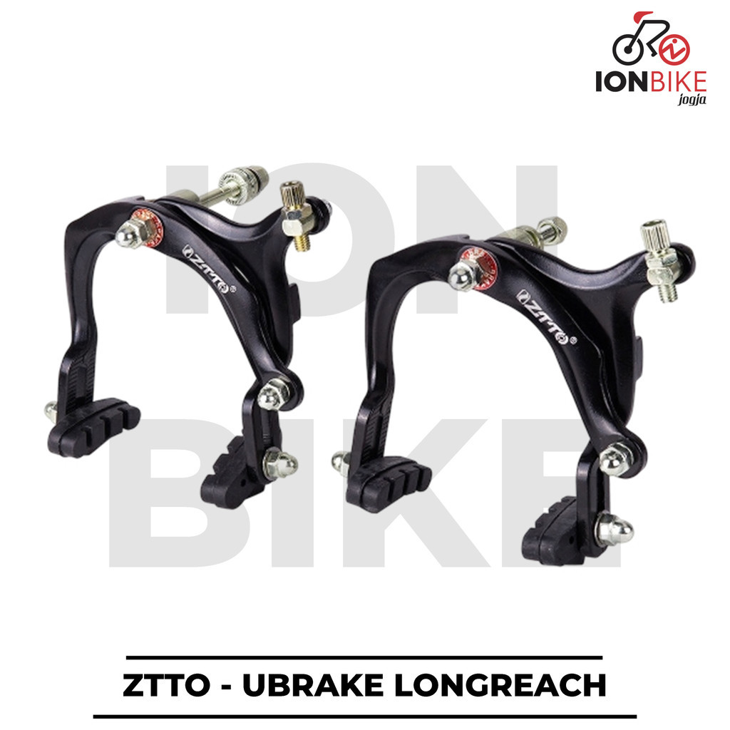 Sepasang Rem Ubrake Longreach ZTTO Set U-Brake Sepeda Balap 700c 27 Jadul Long Reach Arm Panjang All