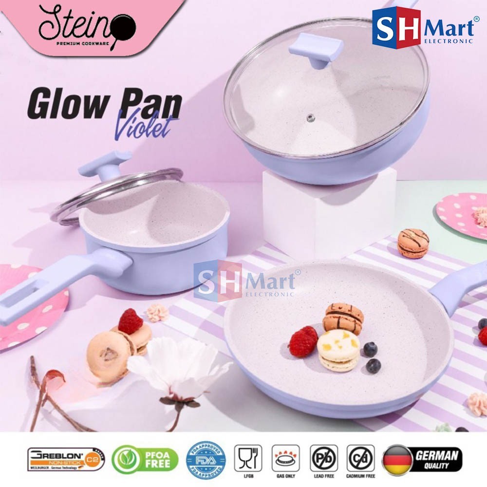 GLOW PAN VIOLET / SATUAN STEINCOOKWARE GLOWPAN STEIN COOKWARE ORIGINAL