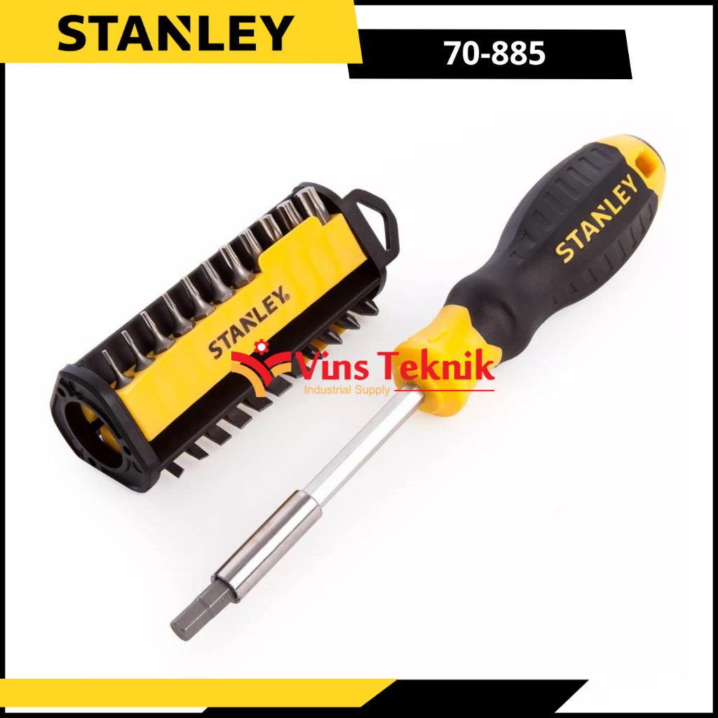 STANLEY 70-885 Tools Obeng Multibit Screwdriver Set 35Pcs