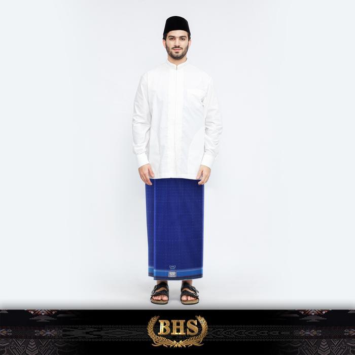 Sarung BHS Cosmo Silver Motif K26 PRC Biru Tua