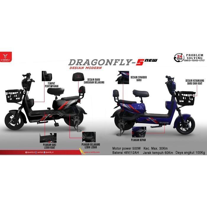 Sepeda listrik dragon fly 2 electric bike motor listrik makassar murah