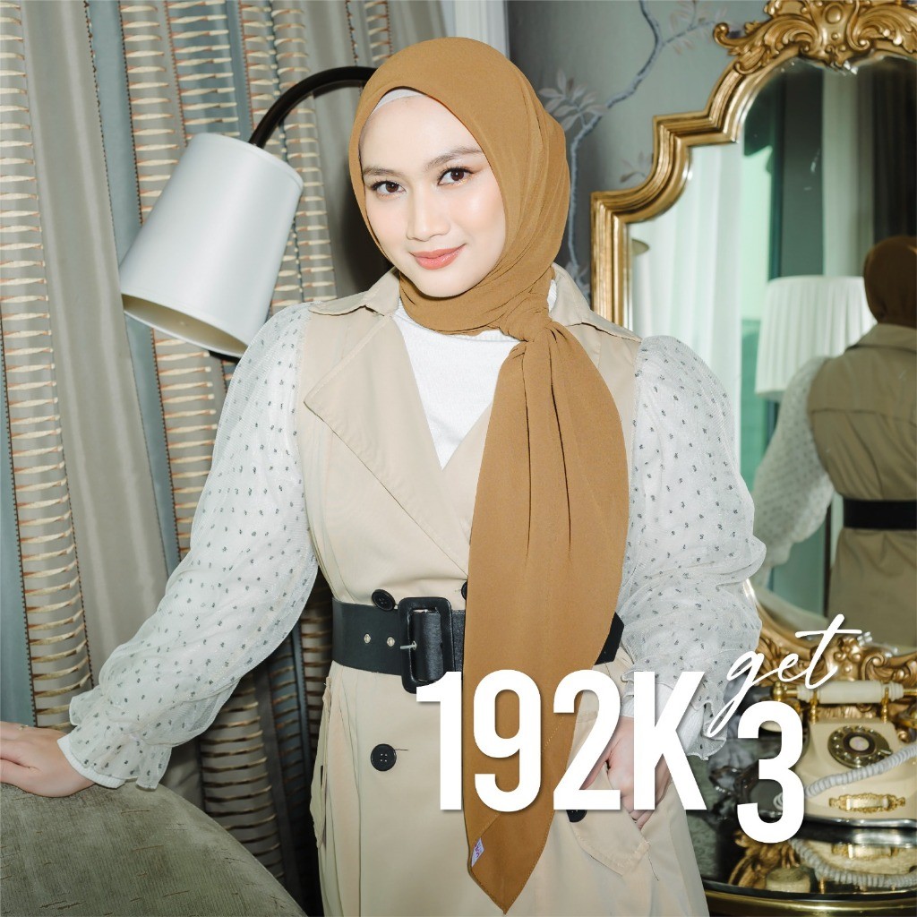 Lozy Hijab - Bawal Square 192K Get 3 (Hijab Square Ceruti)