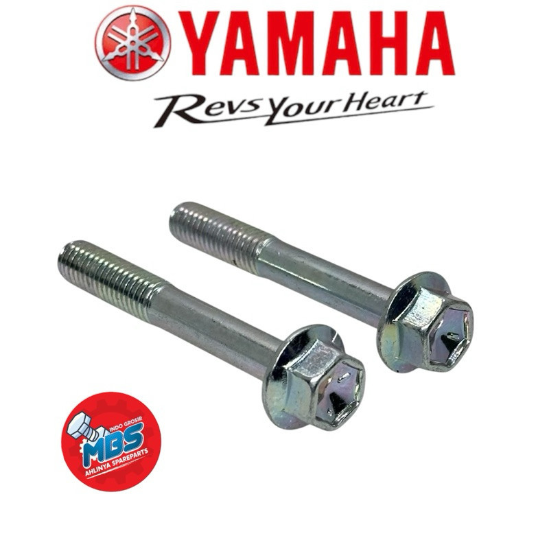 GROSIR BAUT SPAREPART BAUT 12 FLANGE TOPI DUDUKAN ARM AREM BELAKANG YAMAHA NOUVO Z NOUVO LELE M8x55 