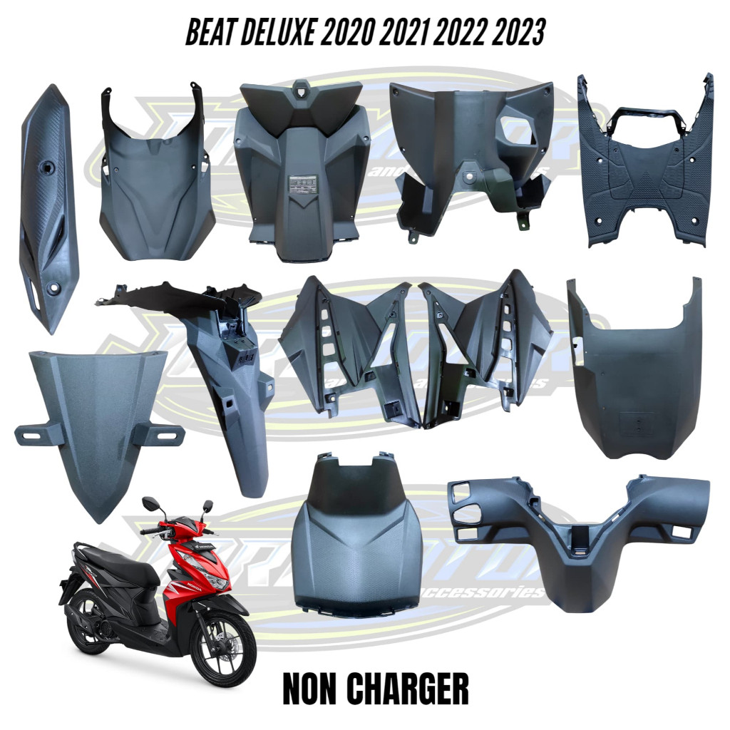 BISA ECERAN SATUAN PAKETAN SET Cover Bodi Body Full Kasar Honda Beat Street Beat Deluxe 2020-2023