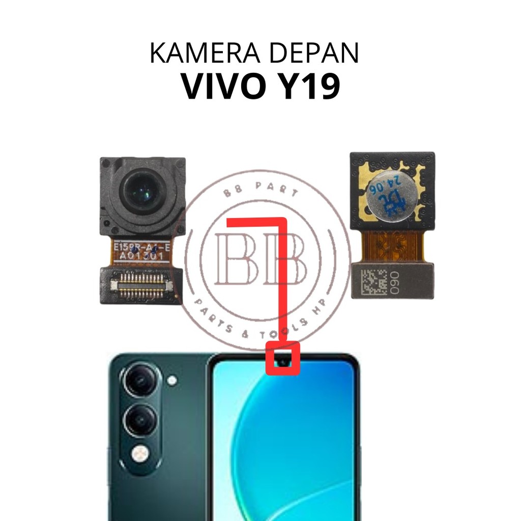BB Kamera Depan Belakang Vivo Y19 / V2432 - Small Front Camera Kecil Selfie Big Back Rear